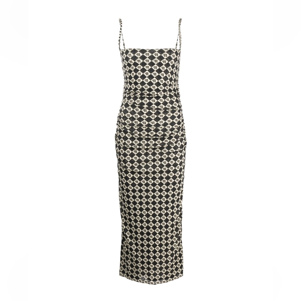 NWT Nanushka Alexa checkerboard dress szL